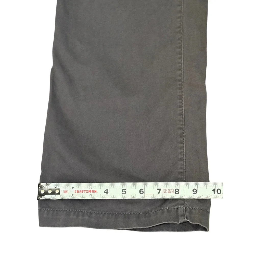The North Face Mens ABLS Chino Pants Gray Straight Leg Trousers Size 34 Regular